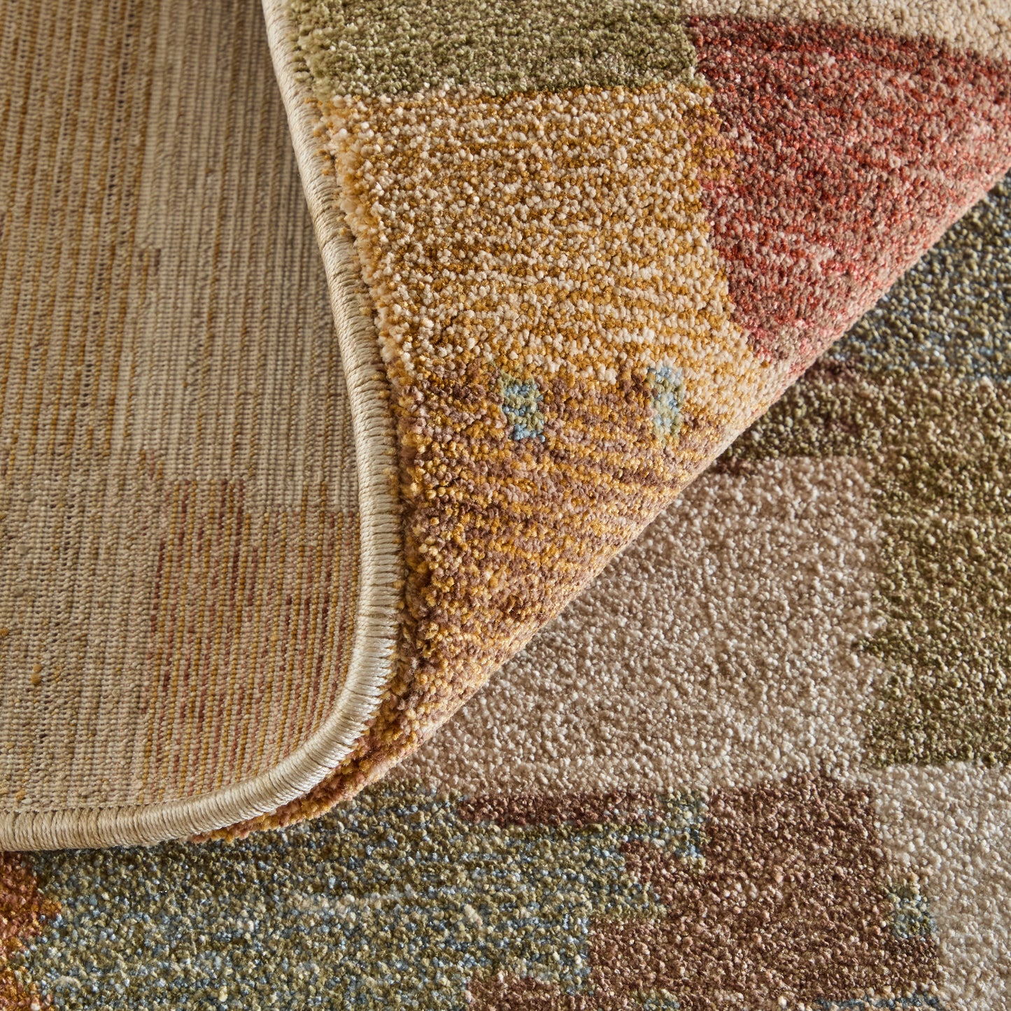 Pearson Modern Abstract, Brown/Tan/Green