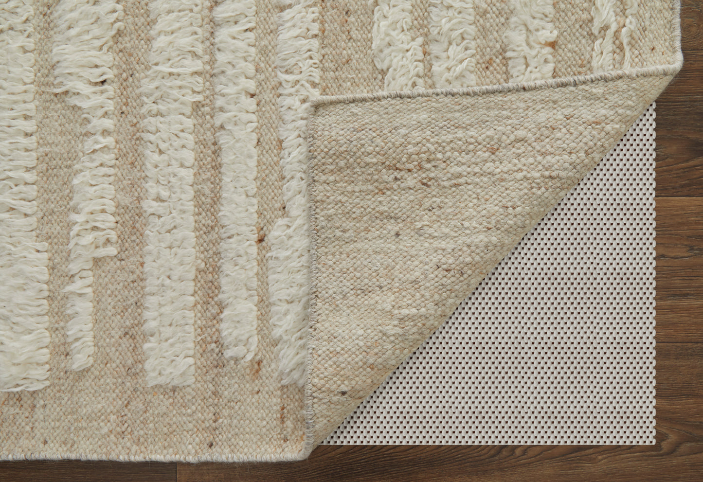 Ashby Transitional Stripes, White/Tan