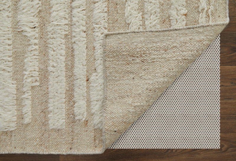 Ashby Transitional Stripes, White/Tan