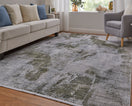 Switch Cadiz Modern Ikat, Gray/Green/Silver 2 image