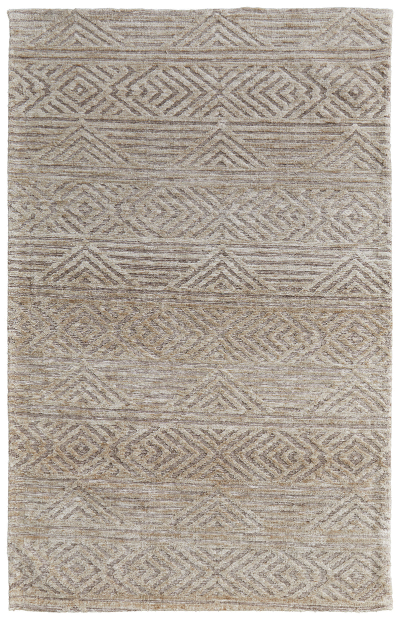 Colton Modern Geometric, Tan/Ivory/Brown