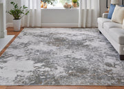 Waldor Modern Abstract, Gray/Silver/Taupe