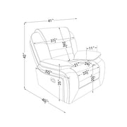 LUCIUS BROWN 3PC CONSOLE RECLINING LOVESEAT-SOFA AND RECLINER