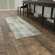 Eden Modern Abstract, Green/Ivory/Brown
