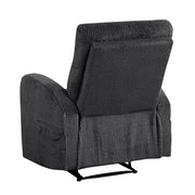 Reclining Sofa Set 3pc Dark Gray Sofa Loveseat Chair with Side Pockets Plush Foam Comfort Modern Wall-Hugger Design Living Room Furniture