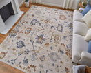 Switch Pasha Transitional Floral &amp; Botanical, Ivory/Blue/Gold 2 image