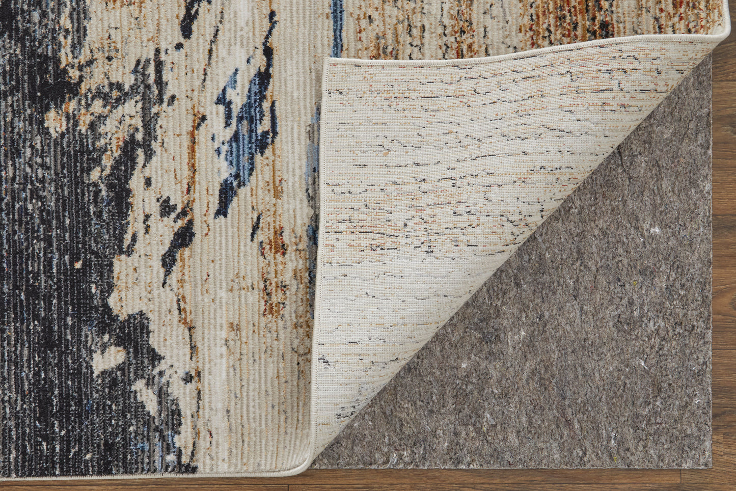 Sonora Modern Abstract, Tan/Blue/Gray