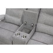 ISOLDE GREY 3PC POWER RECLINING LOVESEAT, SOFA AND RECLINER