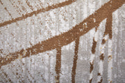 Waldor Modern Abstract, Taupe/Brown/Silver