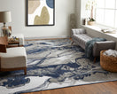 Switch Gaspar Modern Abstract, Blue/Gray/Ivory 2 image