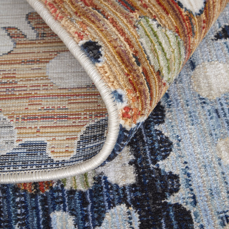 Melrose Transitional Floral & Botanical, Ivory/Red/Blue
