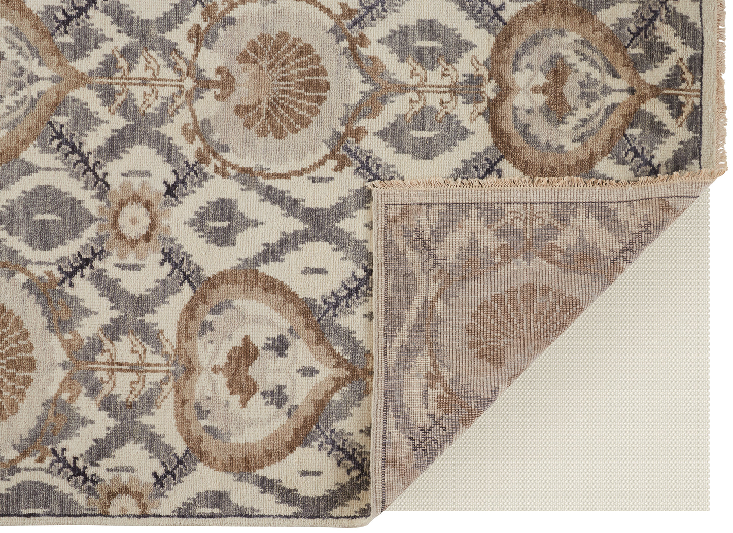 Beall Traditional Oriental, Ivory/Gray/Taupe