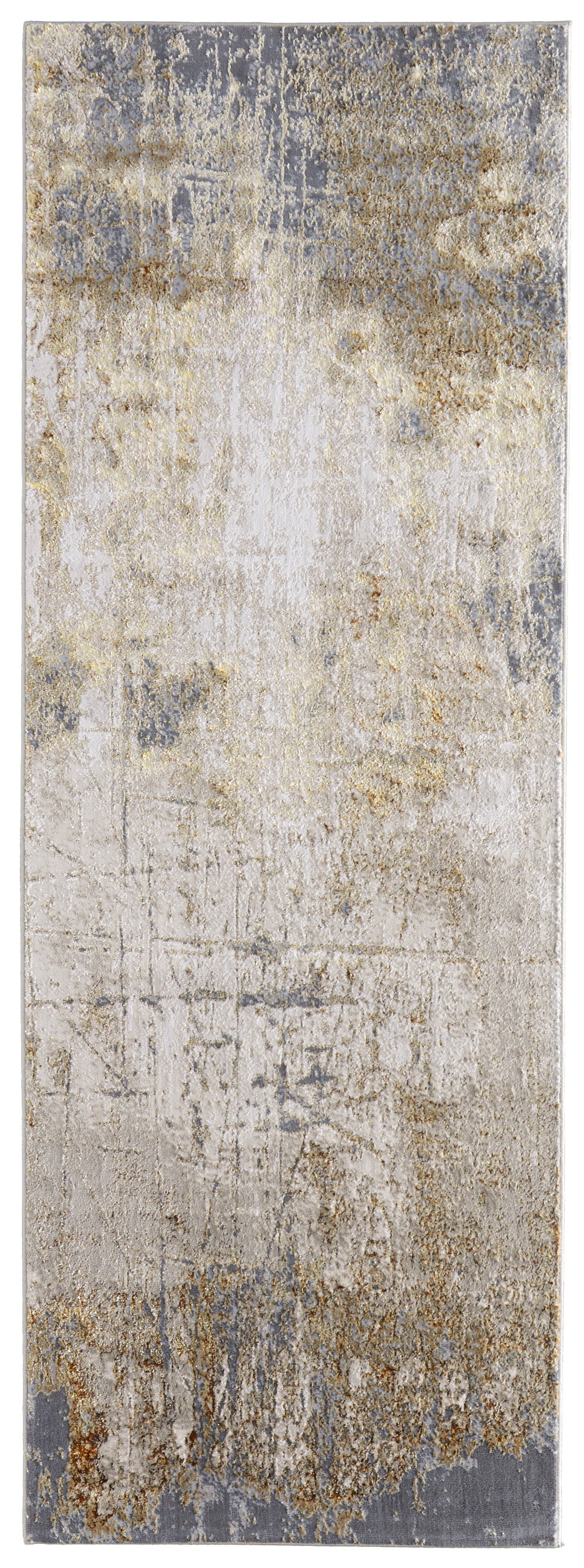 Aura Modern Abstract, Ivory/Brown/Gray