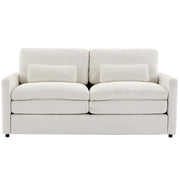 Cozy Upholstered Cushion Loveseat Sofa For Living Room