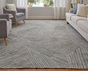 Elias Modern Abstract, Green/Ivory/Tan