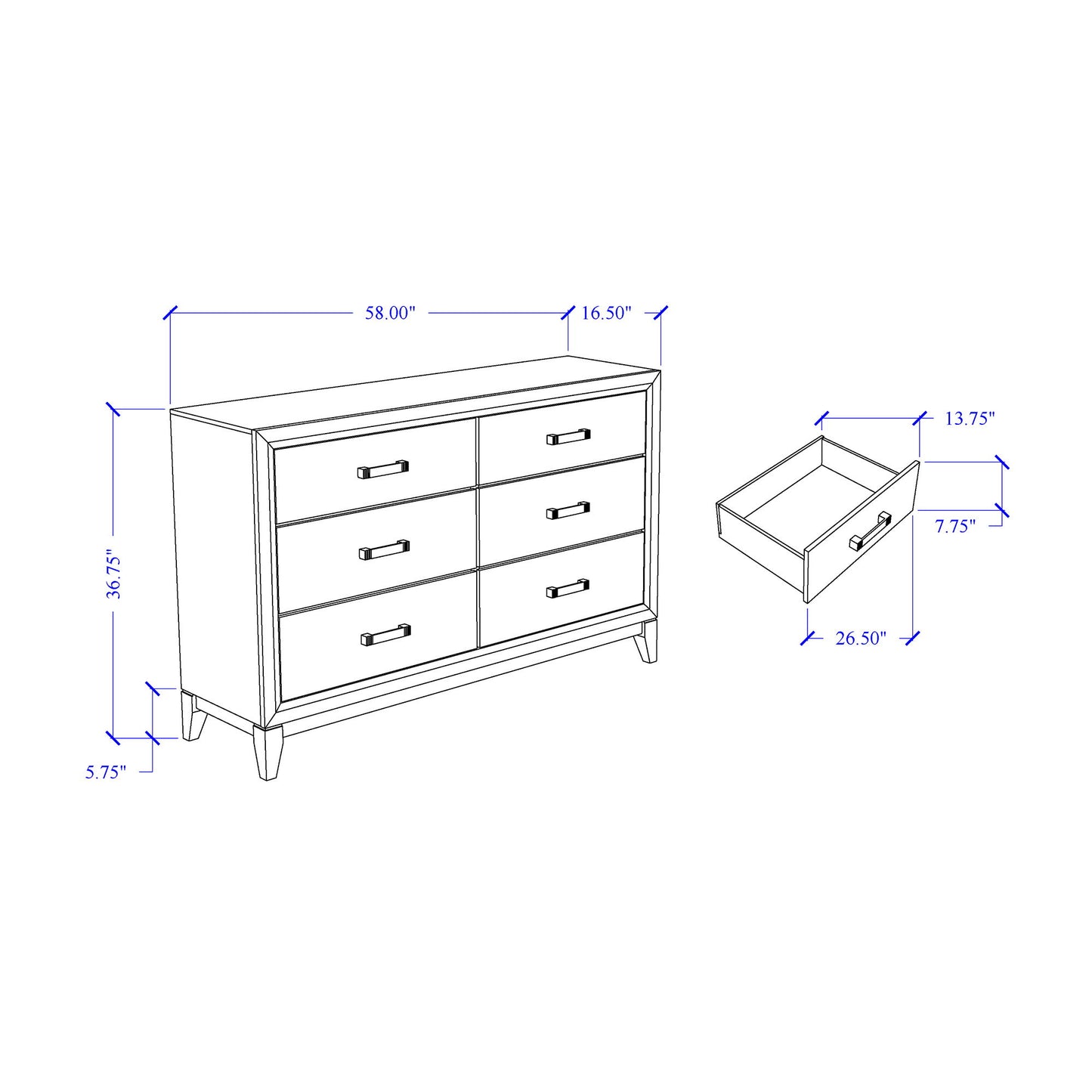 Mirage - 5 Piece Bedroom Set