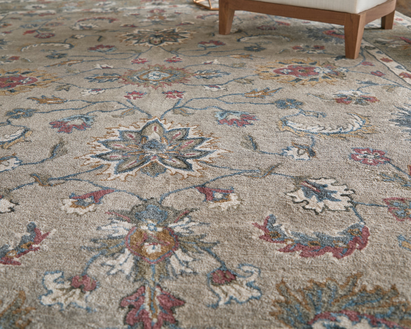 Rylan Transitional Oriental, Ivory/Taupe/Blue