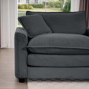 Modern Classic Fabric Single Chair Deep Seat Sofa With Pillow