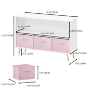 Bookcase With Collapsible Drawers, Book Display Organizer