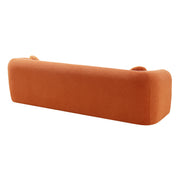 98.4' Modern Compressed Sofa, Cloud Couch 3-Seater Corduroy Sofa, No Assembly Required, Bubble Channel Tufted Couch with 2 Pillows, Comfy Deep Seat for Living Room, Apartment, Office