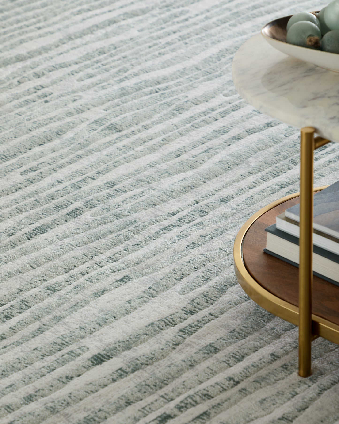 Atwell Transitional Abstract, Gray/Green/Ivory