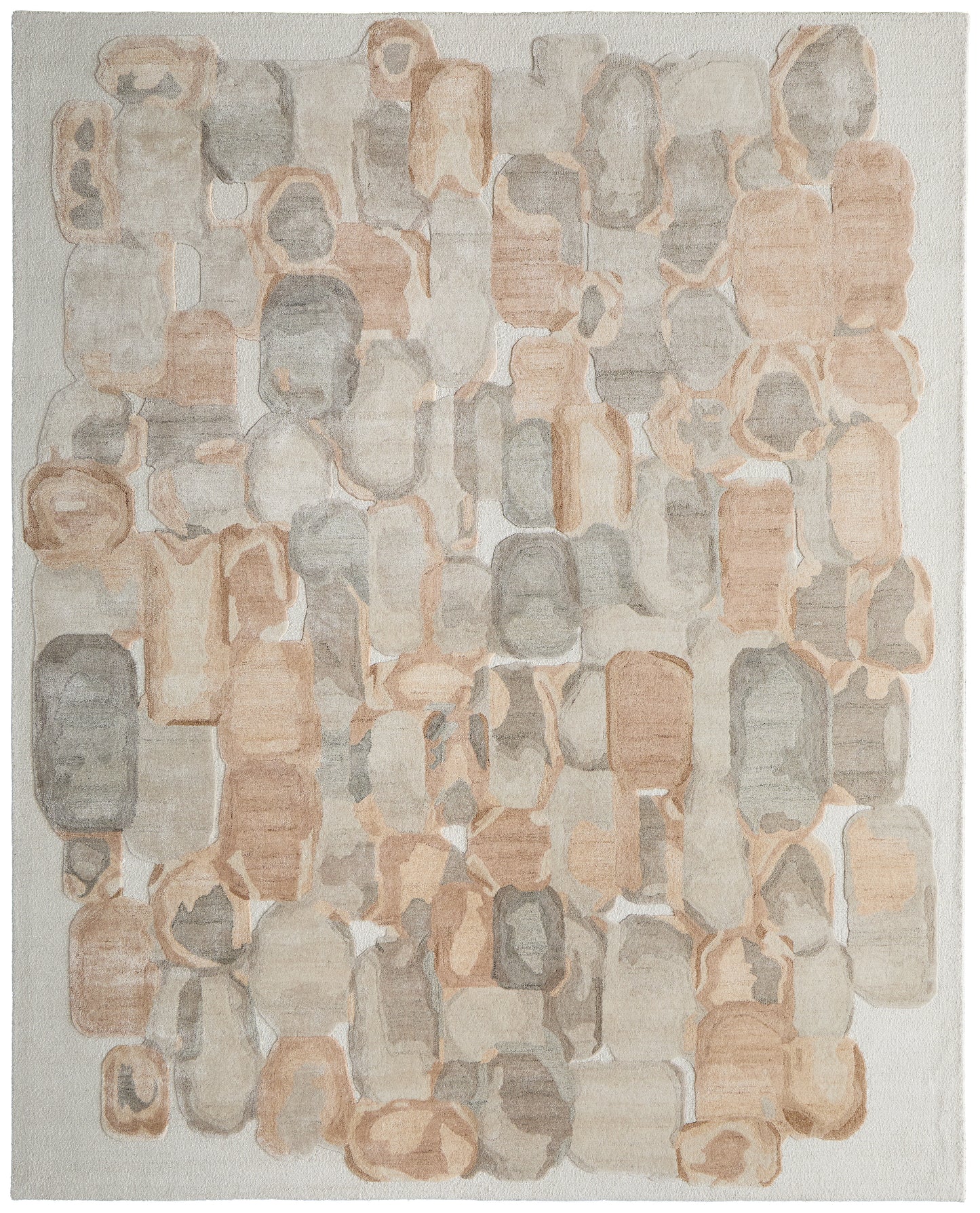 Kendall Modern Abstract, Tan/Gray/Ivory