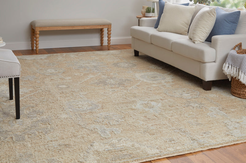 Grafton Transitional Floral & Botanical, Tan/Gray/Ivory