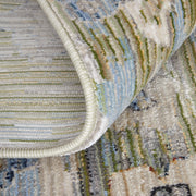 Melrose Traditional Floral & Botanical, Green/Ivory/Blue