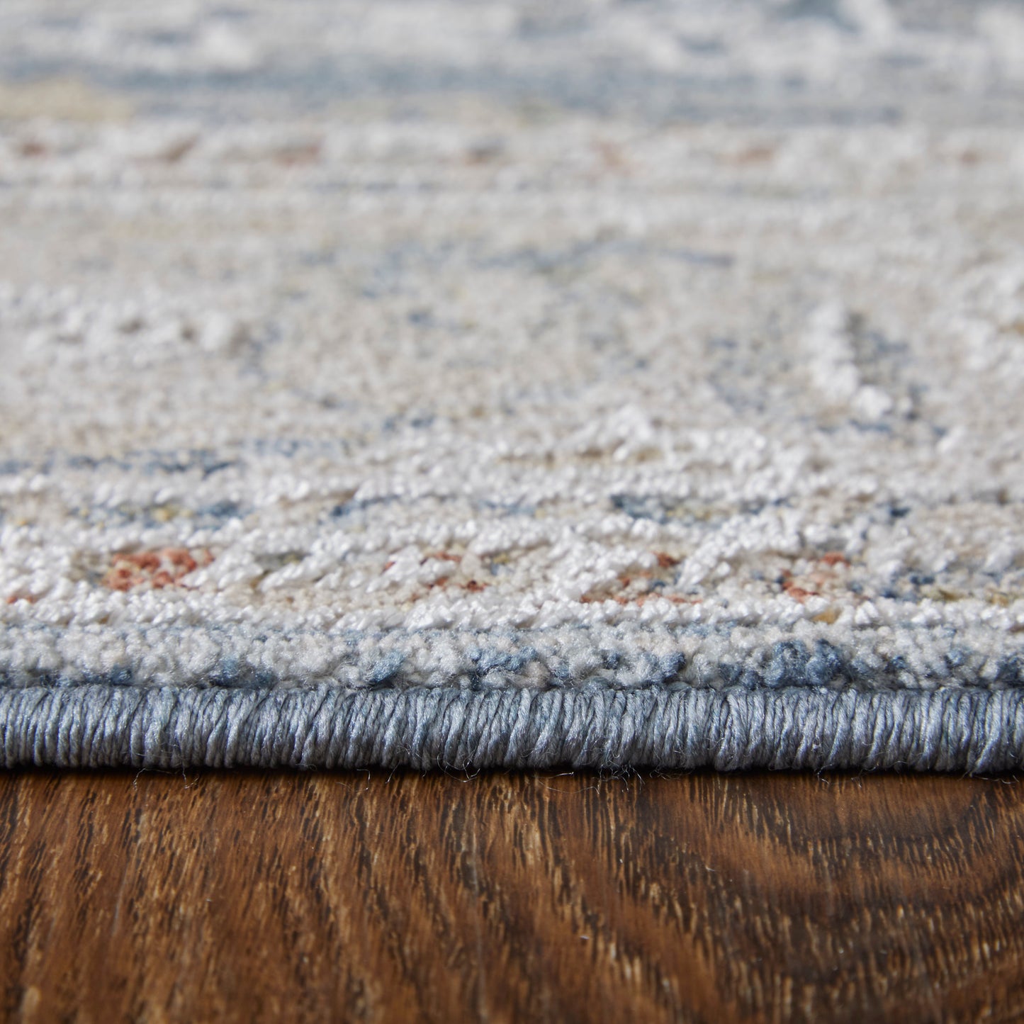 Pasha Transitional Ikat, Blue/Taupe/Ivory