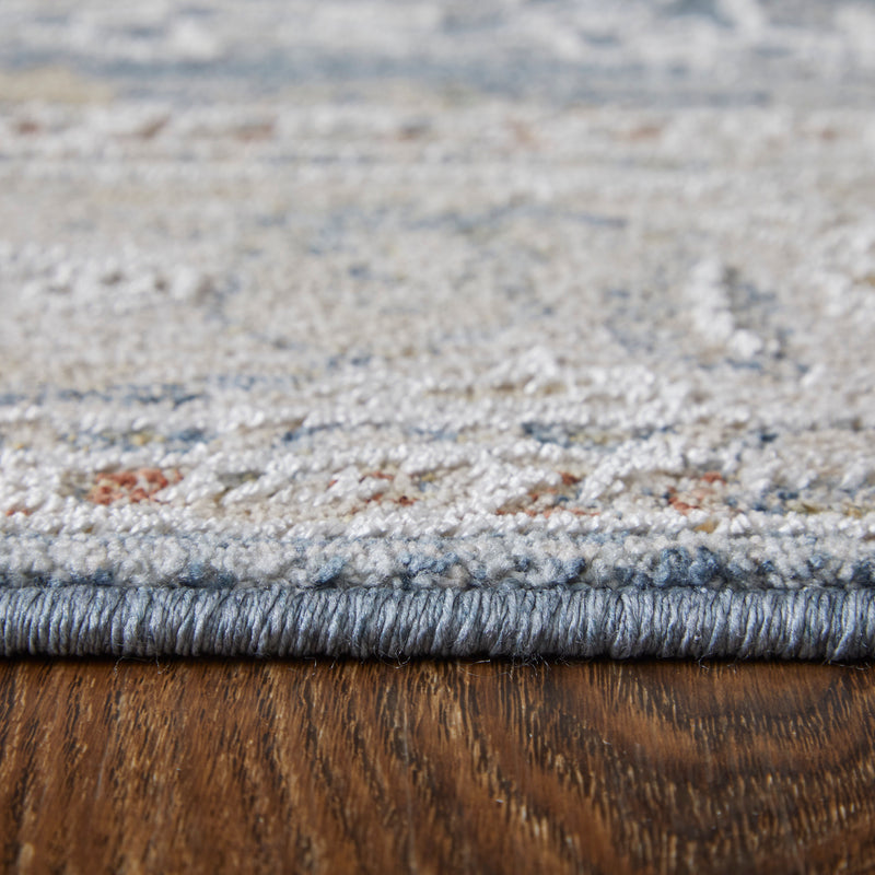 Pasha Transitional Ikat, Blue/Taupe/Ivory