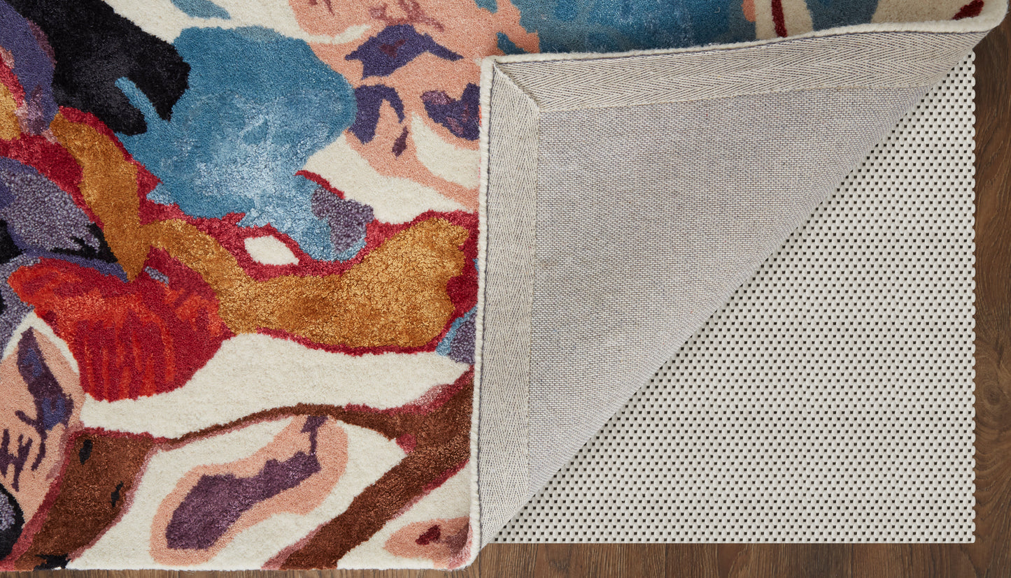 Dafney Transitional Floral & Botanical, Red/Blue/Purple