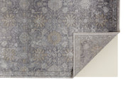 Sarrant Transitional Damask, Gray/Silver/Tan