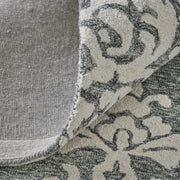 Belfort Traditional Floral & Botanical, Gray/Ivory/Black