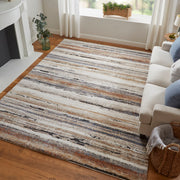 Gilmore Modern Stripes, Ivory/Orange/Gray
