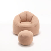 Bedding Bean Bag Sofa Chair High Pressure Foam With Footrest