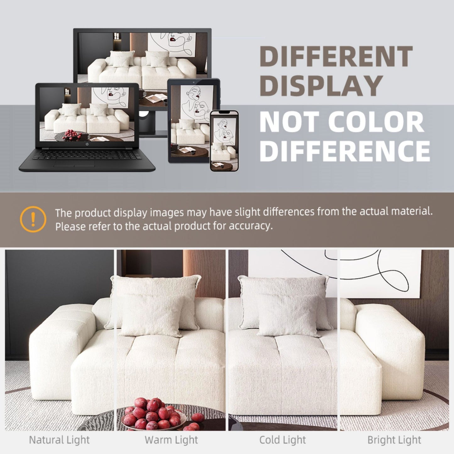 Modern Oversized Diy Combination Modular Sectional Sofa With Pillows