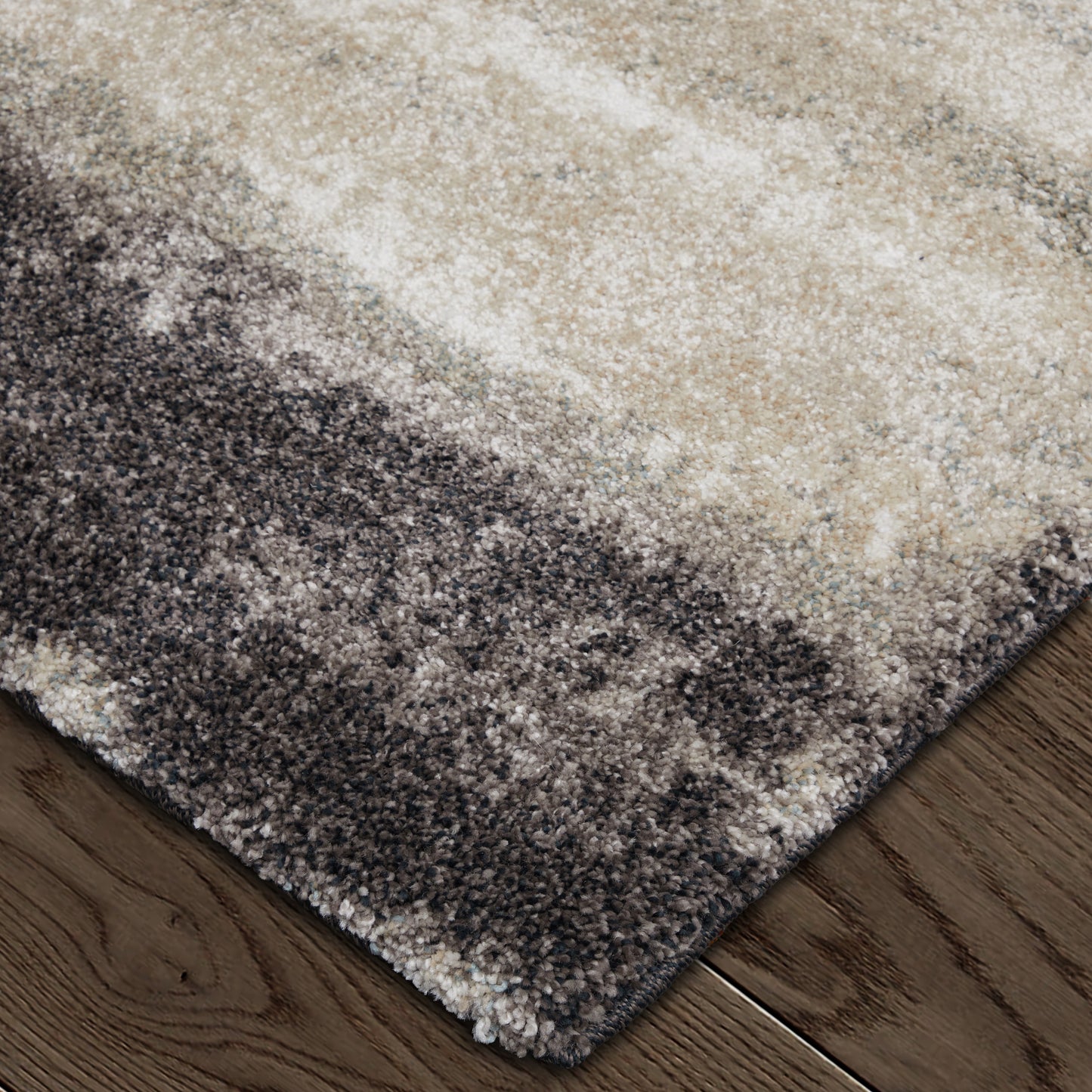 Skyview Modern Abstract, Gray/Ivory/Taupe