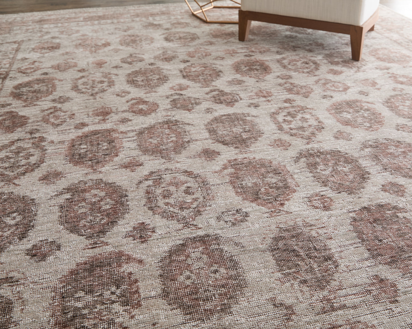 Loralai Traditional Oriental, Red/Ivory