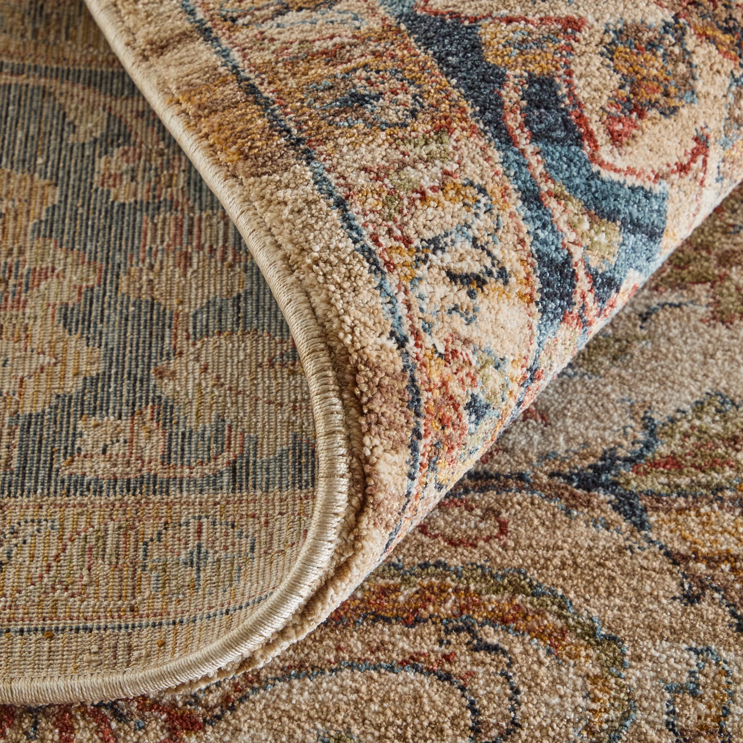 Pearson Traditional Persian, Ivory/Tan/Blue