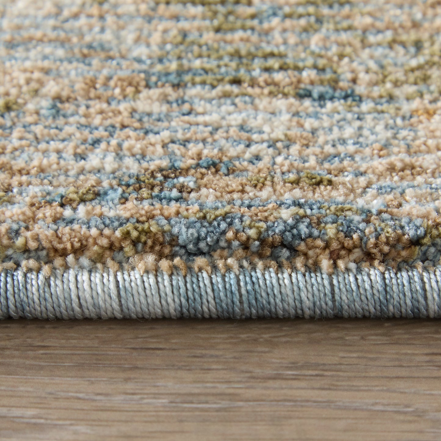 Pearson Modern Abstract, Blue/Ivory/Brown