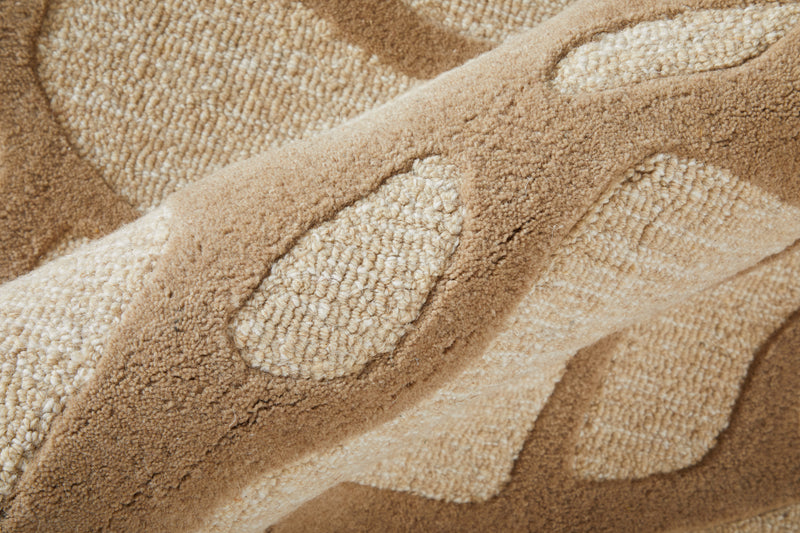 Kimball Transitional Abstract, Ivory/Brown/Tan