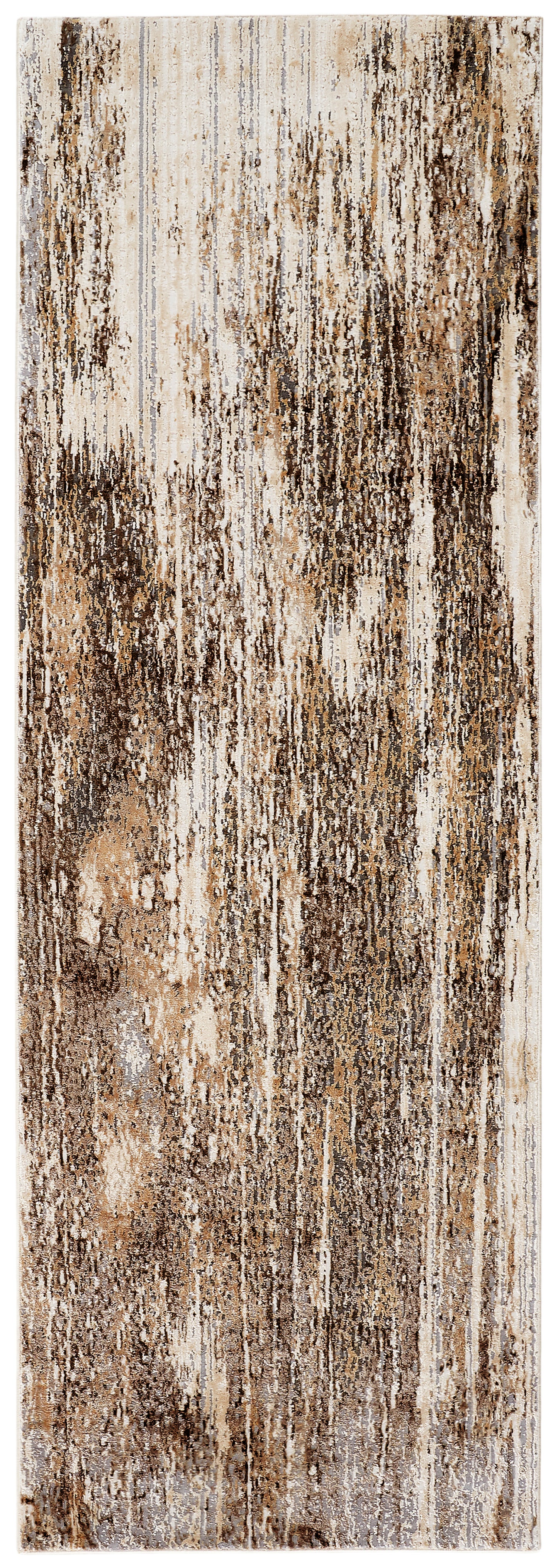 Parker Transitional Abstract, Tan/Ivory/Brown
