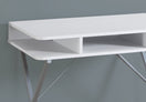 Switch Computer Desk For Home Office, Laptop, Storage Shelves, Modern Convenient Design - White 3 image