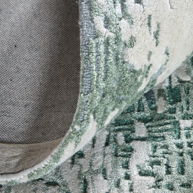 Zarah Modern Abstract, Green/White