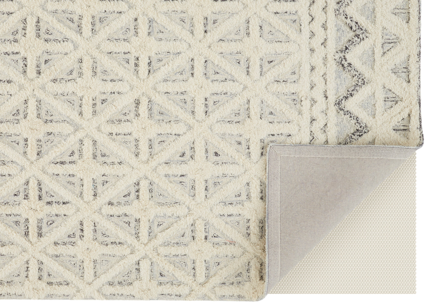 Anica Transitional Geometric, Ivory/Black