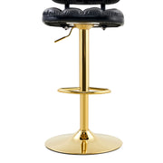 Adjustable Height Bar Stools & Footrest For Kitchen Island (Set of 2)