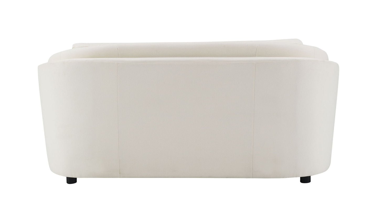 Mariko - 3 Piece Living Room Set Sofa Loveseat Chair - Beige
