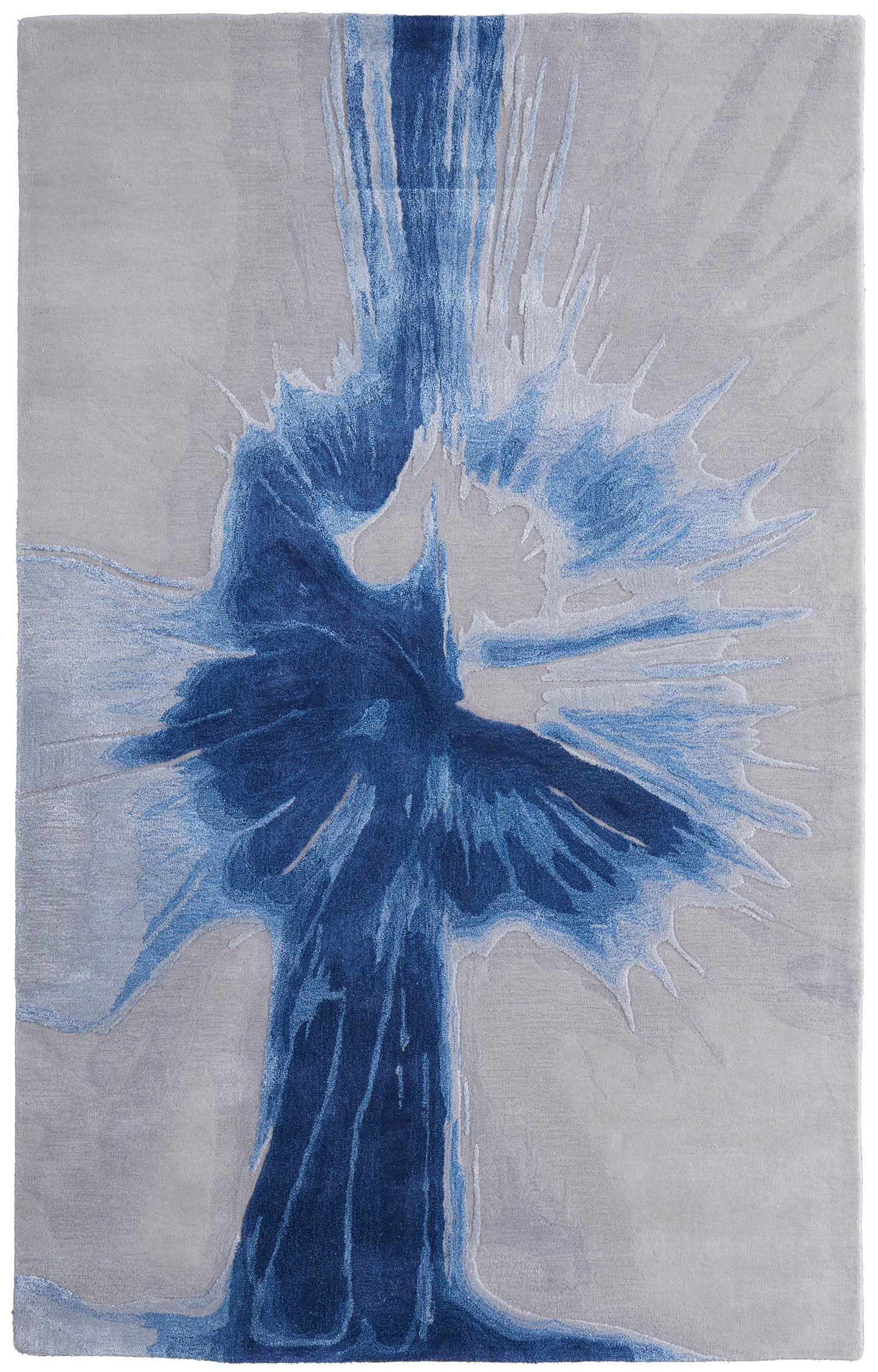 Kawai Modern Abstract, Blue/Gray