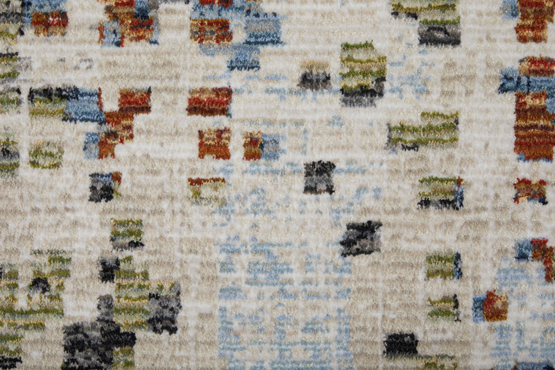 Sonora Modern Abstract, Ivory/Green/Blue