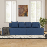 Modern Curved Sectional 3 Seat Minimalist Elegant Half Moon Sofa Compressed Modular Sectional Sofa for Living Room, Office, Apartment